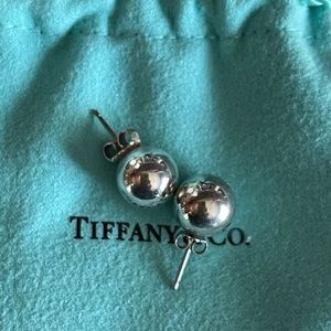 Tiffany & Co. Silver Round Stud Earrings 10mm